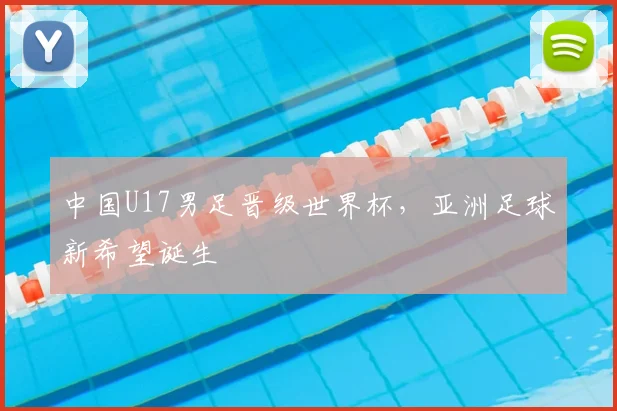 中国U17男足晋级世界杯,亚洲足球新希望诞生